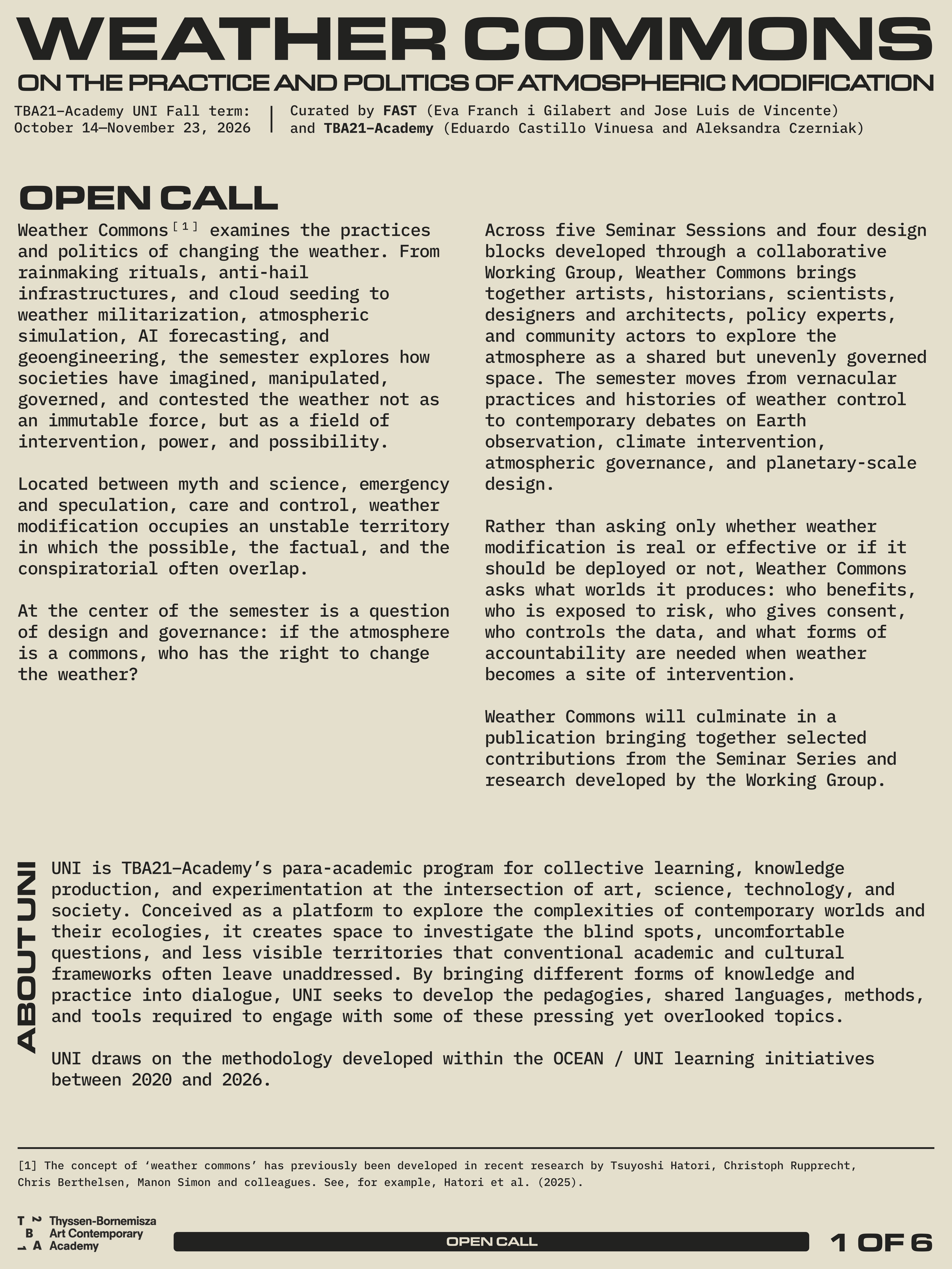 Open Call